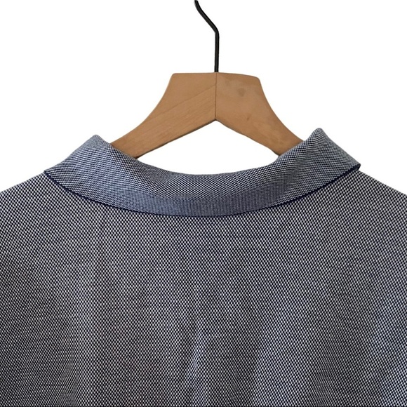 Amen Corner Masters Performance Tech Navy and Grey Micro Stripe Polo SZ … - Picture 5 of 7